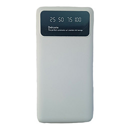 УМБ Power Bank 20000mAh повербанк с экраном и фонариком White (11226-hbr)