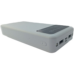 УМБ Power Bank 20000mAh повербанк с экраном и фонариком White (11226-hbr)