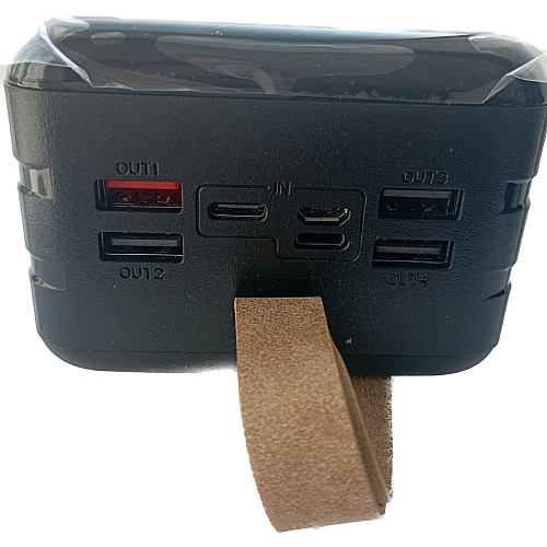 УМБ Power Bank Smart 60000mAh повербанк с экраном и фонариком Black (11233-hbr)