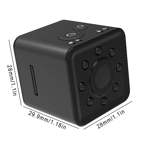 Видеокамера RIAS SQ13 Mini WiFi с водонепроницаемым боксом Black