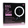 Кольцевая Led лампа с деражателем для телефона UKC Fill Light 26cm QX-260 Черный