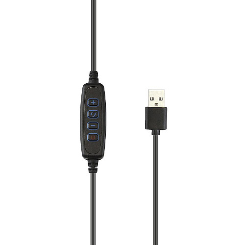 Кольцевая Led лампа с деражателем для телефона UKC Fill Light 26cm QX-260 Черный