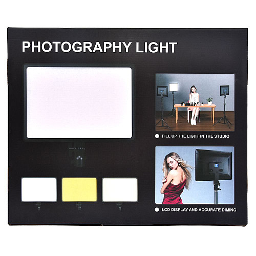 Лампа RGB LED Camera Light Remote A-111 36cm, разъем DC IN Black