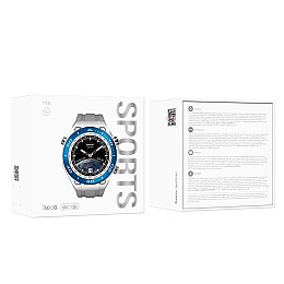 Смарт-часы Smart Watch Hoco Y16 Блютуз v5.1,емкостью 260mAh,IP68 диагональ 1.39 /Android, iOS Silver