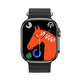 Смарт-часы Smart Watch XO M8 Pro Блютуз v5.0,емкостью 280mAh,IP68 /Android, iOS 3D экран диагональ 1.96 / 49mm Black
