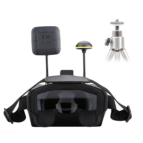 FPV очки - шлем для квадрокоптера и авиамоделей Eachine EV800D 5" 5.8 Ггц 2 антенны (100987)