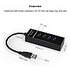 Разветвитель USB HUB 3.0 на 4 порта 30 см Черный