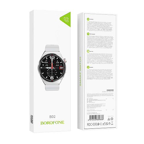 Смарт часы Borofone BD2 Smart Watch Серебрянный