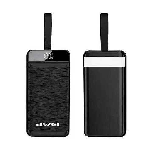 Портативная батарея AWEI P141K 40000 mAh 22,5W LCD Черный