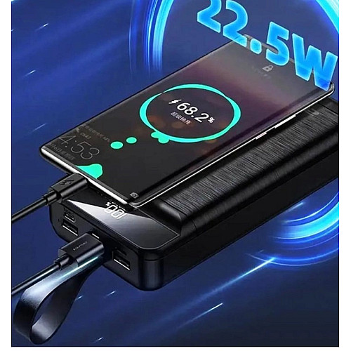 Портативная батарея AWEI P140K 30000 mAh 22,5W LCD Черный