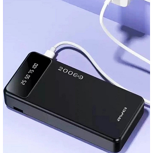 Портативна батарея Awei P132K Power bank 20000 mAh Black