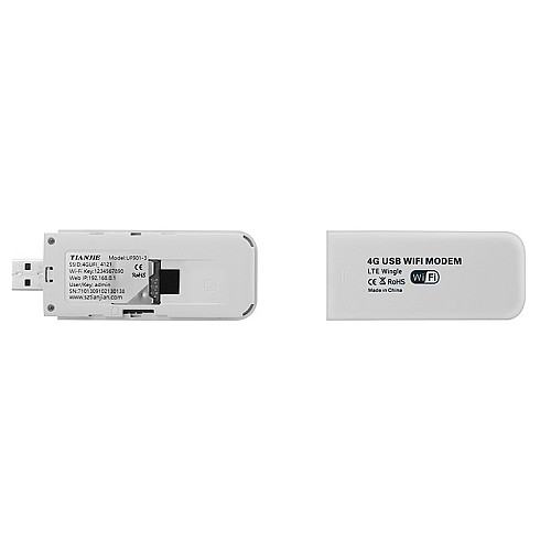 Беспроводной модем TIANJIE UF901-3 4G USB и усиленной WiFi антенной