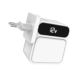 Мережевий зарядний пристрій Aspor A835 PD (USB/USB-C/3A)- білий