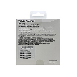 Мережевий зарядний пристрій Samsung (EP-TA845XBEGCN) 45W + кабель Type-C - Type-C- чорний