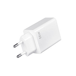 Мережевий зарядний пристрій Xiaomi MDY-12-EQ 55W + USB кабель Type-C- білий