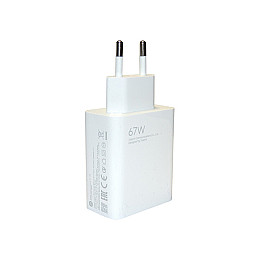 Мережевий зарядний пристрій Xiaomi MDY-12-ES 67W- білий