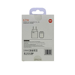 Мережевий зарядний пристрій Xiaomi MDY-12-ES 67W- білий