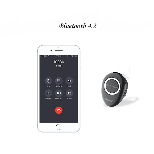 Bluetooth гарнитура Remax RB-T22 Bluetooth v4.2 3/48ч 42dB+/-3Db Black