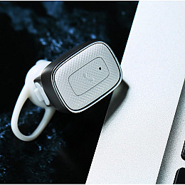 Bluetooth гарнітура Remax RB-T18 Bluetooth 4.1 до 3год/80год USB-Micro 15см White