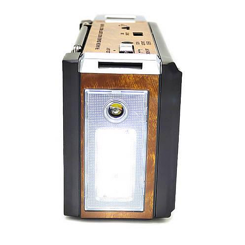 Радиоприемник переносной Golon RX-381/2 USB/SD с LED фонарем Коричневый (1920775515)