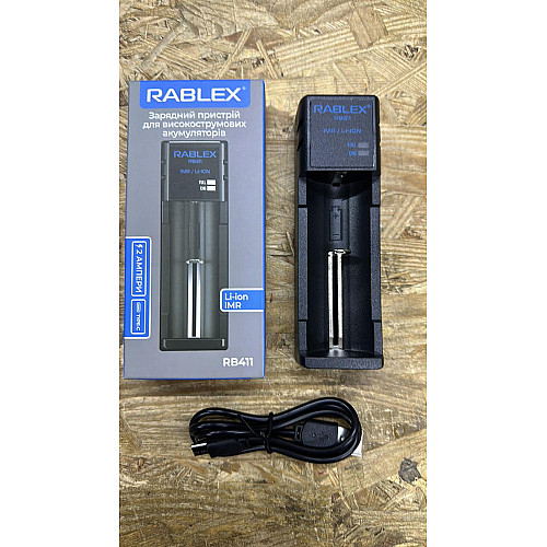 Зарядний пристрій Rablex RB411 1*Li-ion 2A type-C
