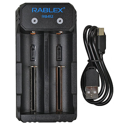 Зарядний пристрій Li-ion акумуляторів Rablex RB412 2a/Type-C