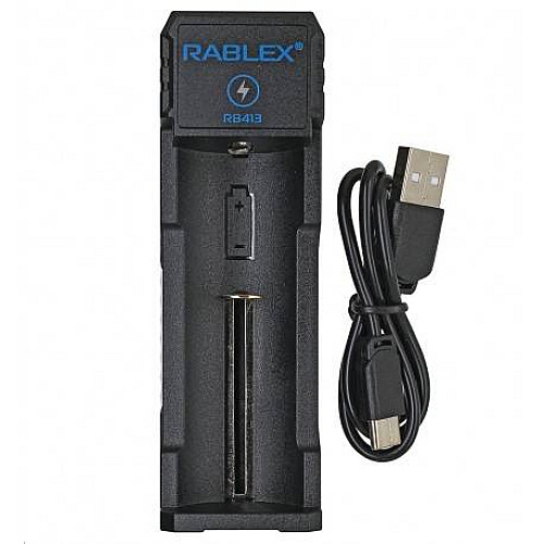 Зарядний пристрій Li-ion акумуляторів Rablex RB413 2A Type-C