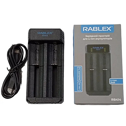 Зарядное устройство для Li-ion аккумуляторов Rablex RB414 2A Type-C