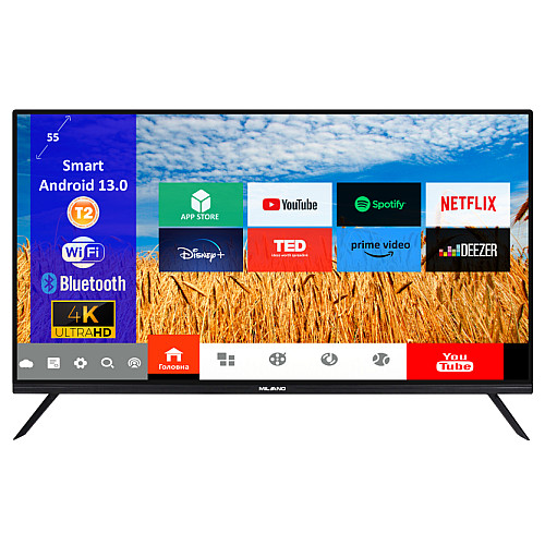 Телевизор Milano "55UHDT2S1323" 4K UHD SMART TV