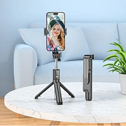 Монопод трипод для селфі Borofone BY11 бездротовий Bluetooth селфі палиця з пультом ДУ чорний