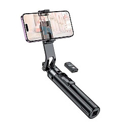 Монопод трипод для селфі Hoco K21 1,37м Bluetooth з пультом ДУ чорний