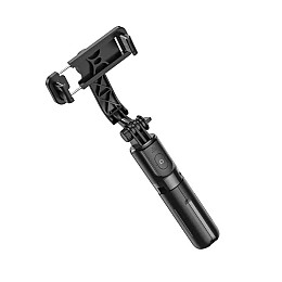 Монопод трипод для селфі Hoco K17 бездротовий Bluetooth селфі палиця з пультом ДУ чорний