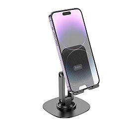 Настільний тримач підставка для телефону та планшета Hoco HD6 на 4,5-7 дюйми чорний
