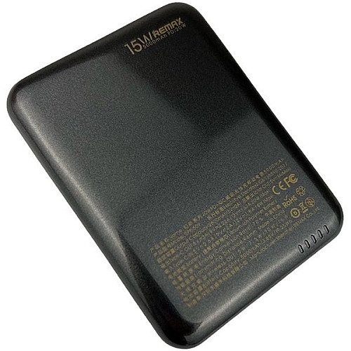 Зовнішній павербанк Remax RPP-509 5000 mAh 15W MagSafe 20W PD USB-C+QC чорний