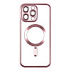 Чехол TPU Metallic Chrome Full Camera Magsafe iPhone 14 Pro Rose