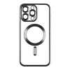 Чохол TPU Metallic Chrome Full Camera Magsafe iPhone 14 Pro Black