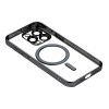 Чохол TPU Metallic Chrome Full Camera Magsafe iPhone 14 Pro Black