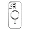 Чохол TPU Metallic Chrome Full Camera Magsafe iPhone 14 Pro Max Silver
