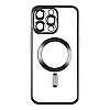 Чехол TPU Metallic Chrome Full Camera Magsafe iPhone 14 Pro Max Black