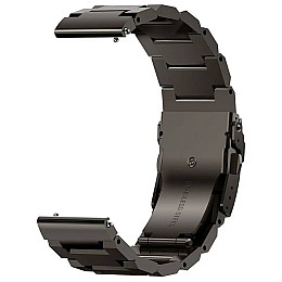 Ремешок стальной для часов Kospet Tank T2 и Kospet Tank M2 22*267мм Black (15266-hbr)