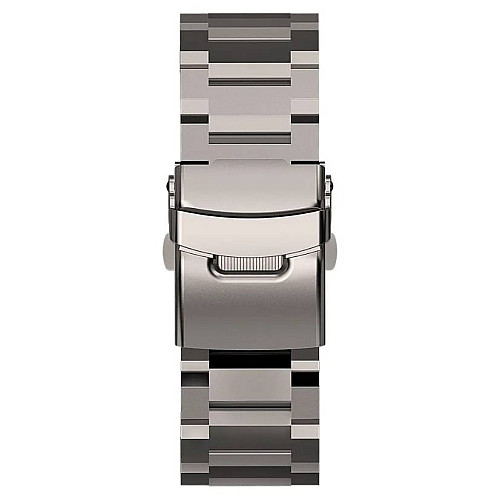 Ремінець сталевий для годинника Kospet Tank T2 та Kospet Tank M2 22*267мм Silver (15267-hbr)