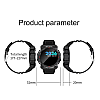 Сенсорний розумний смарт-годинник Smart FD68S Black (16103-hbr)