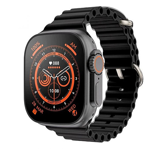 Сенсорний смарт-годинник Smart T900 Ultra Black (16072-hbr)