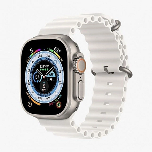 Розумний сенсорний смарт-годинник HK 8 pro Max Ultra Українське меню White (16078-hbr)