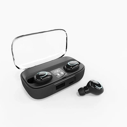 Бездротові навушники Bluetooth TWS X10 Hi-Fi Power Bank Black