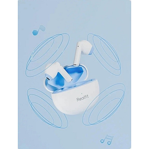 Беспроводные наушники с микрофоном Realfit F2 Pro Bluetooth 5.4 Белые