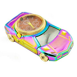 Электроимпульсная USB зажигалка с часами Jinlun 813 Разноцветная