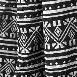 Гамак-крісло Spokey ETNO 100 х 80 см Білий із чорним (s0388)