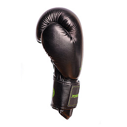 Боксерські рукавиці PowerPlay 3016 10 унцій Чорно-Зелені (PP_3016_10oz_Black/Green)