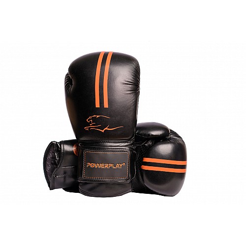 Боксерські рукавиці PowerPlay 3016 10 унцій Чорно-Оранжеві (PP_3016_10oz_Black/Orange)